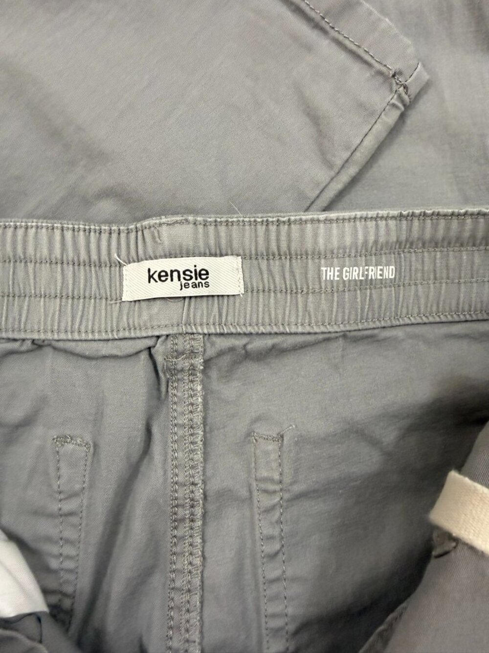 Kensie The Girlfriend Gray Drawstring Pants Size 8 - Picture 5 of 6